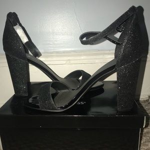 Black platform heels